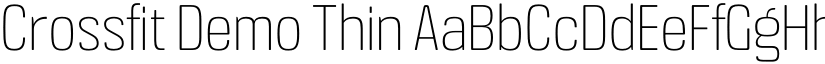 Crossfit Demo Thin font