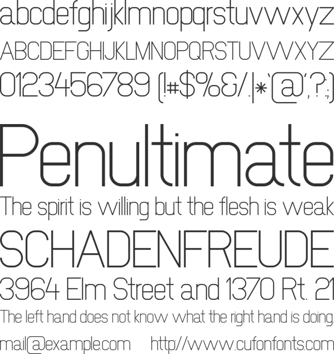 New Media font preview