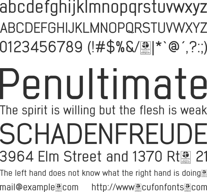 Early Times Demo font preview