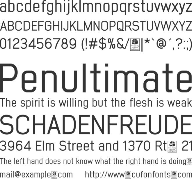 Early Times Demo font preview