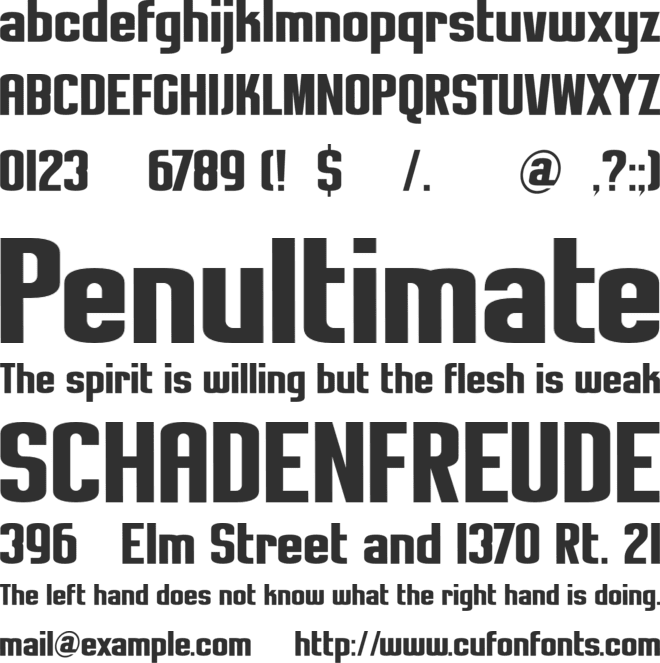 Roskilde DEMO font preview