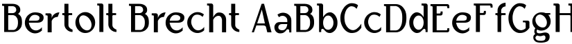 Bertolt Brecht font