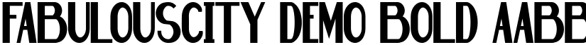 Fabulouscity Demo Bold font