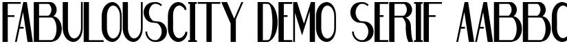 Fabulouscity Demo Serif font