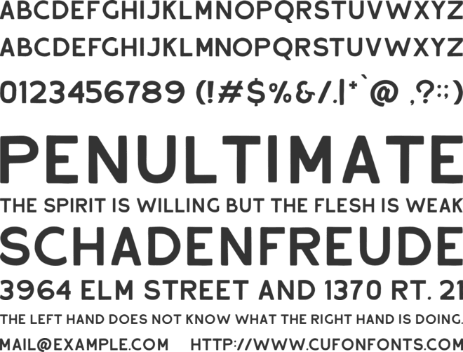 Reliva Sans DEMO font preview