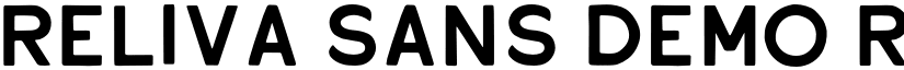 Reliva Sans DEMO Regular font