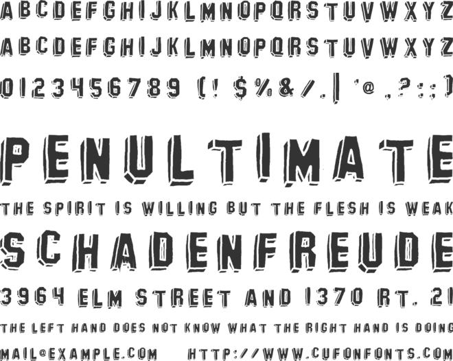 Banhart font preview