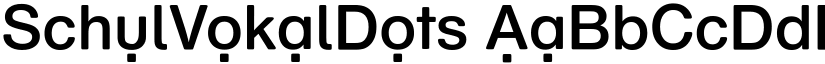 Schul Vokal font download
