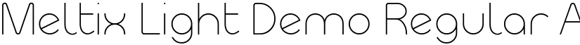 Meltix Light Demo Regular font