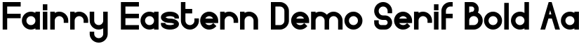 Fairry Eastern Demo Serif Bold font