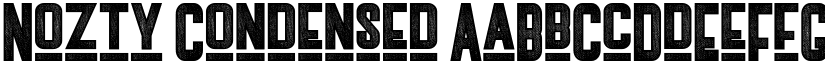 Nozty Condensed font
