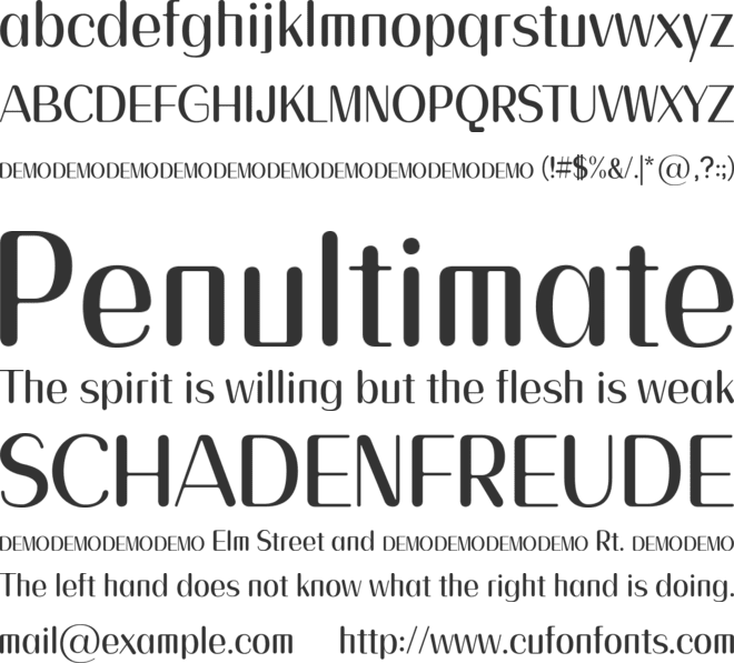 Cats And The City Demo font preview