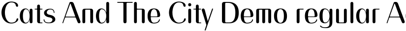 Cats And The City Demo regular font