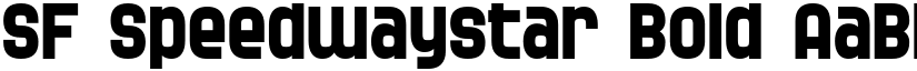SF Speedwaystar Bold font