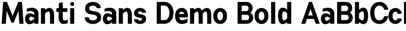 Manti Sans Demo Bold font