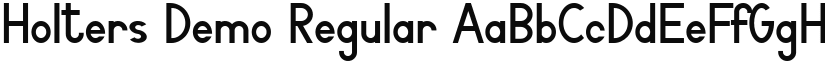 Holters Demo font download