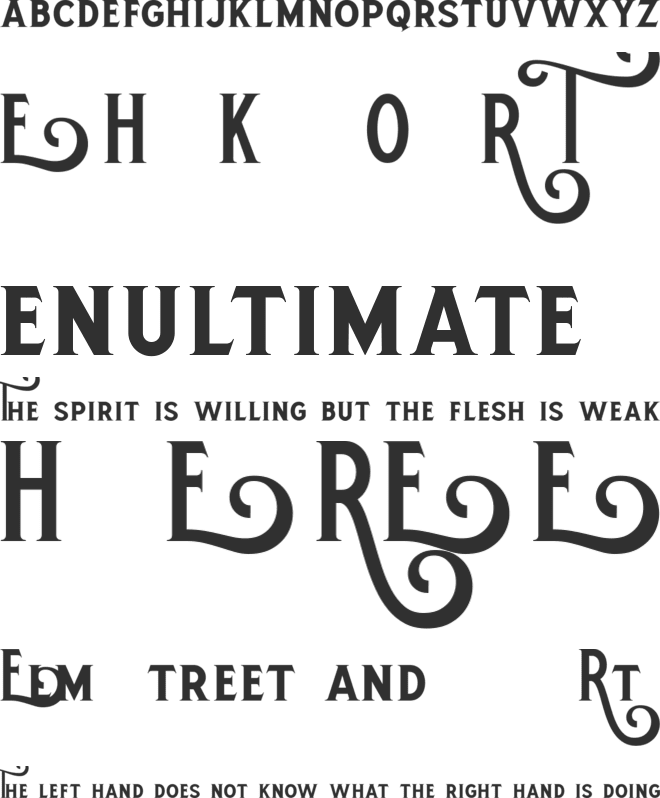 ROTHE DEMO font preview