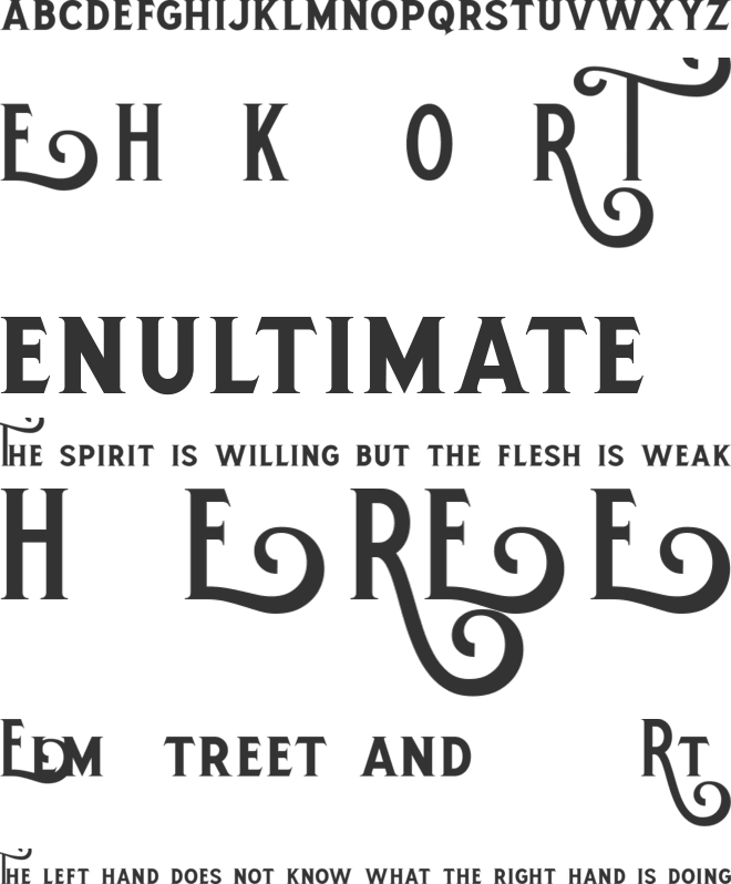 ROTHE DEMO font preview