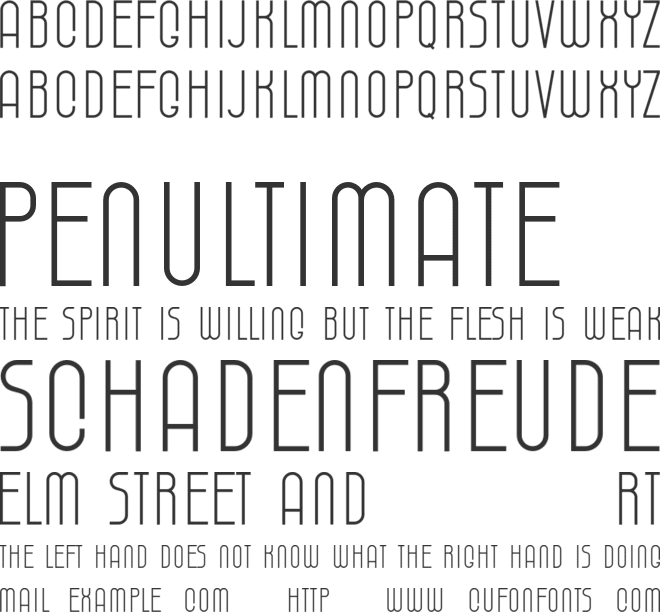 Chazalia font preview