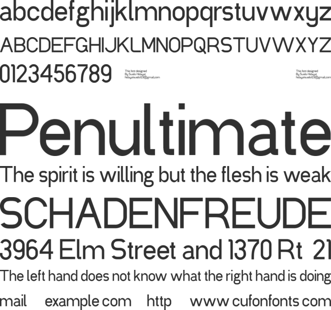 Luxima font preview