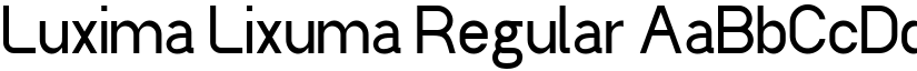 Luxima Lixuma Regular font