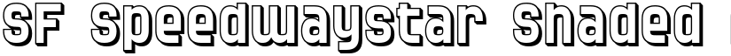 SF Speedwaystar Shaded font
