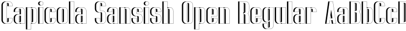 Capicola Sansish Open Regular font