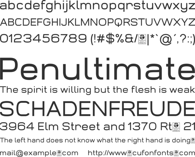 Widolte  Demo font preview