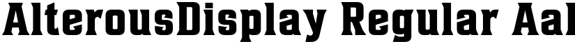 AlterousDisplay Regular font