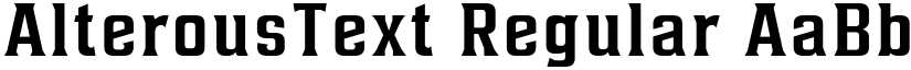 AlterousText Regular font