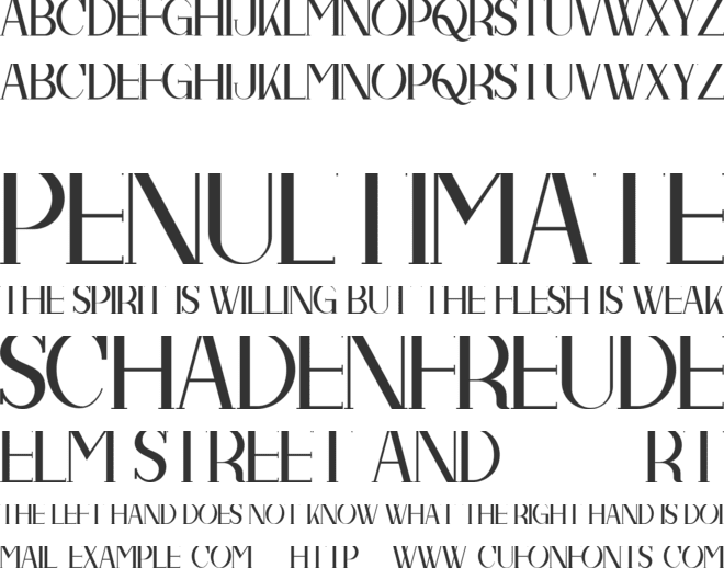 Midline Demo font preview