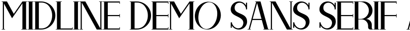 Midline Demo Sans Serif font