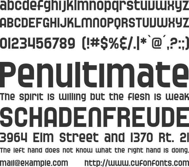 SF Speedwaystar font preview