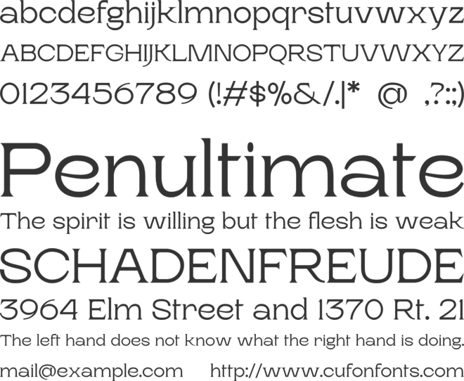 Rasputin font preview