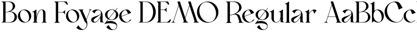 Bon Foyage DEMO Regular font