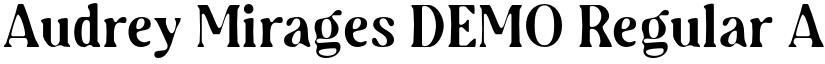 Audrey Mirages DEMO Regular font