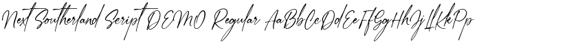 Next Southerland Script DEMO Regular font