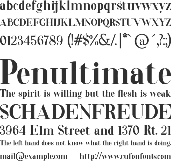 Drifter Seriff font preview