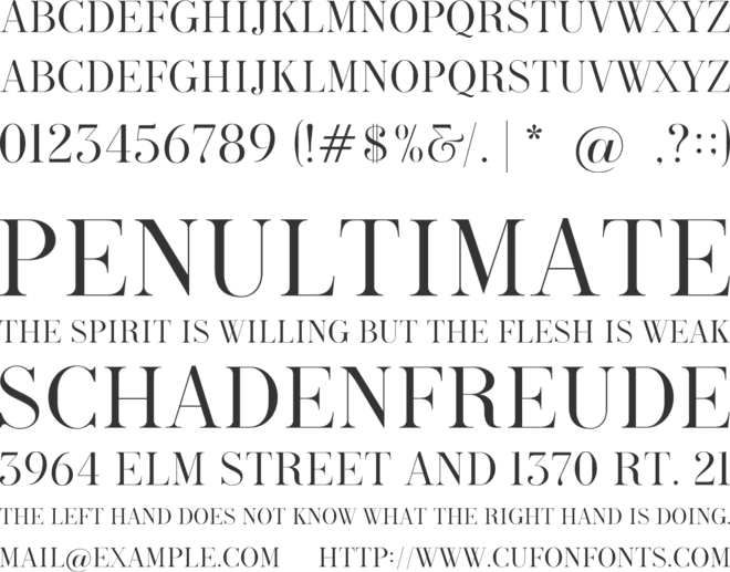 Melanic Black Serif Demo font preview