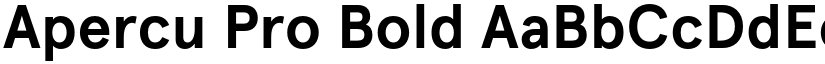 Apercu Pro Bold font