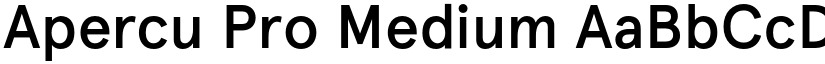 Apercu Pro Medium font