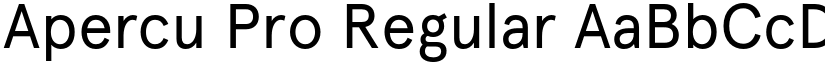 Apercu Pro Regular font