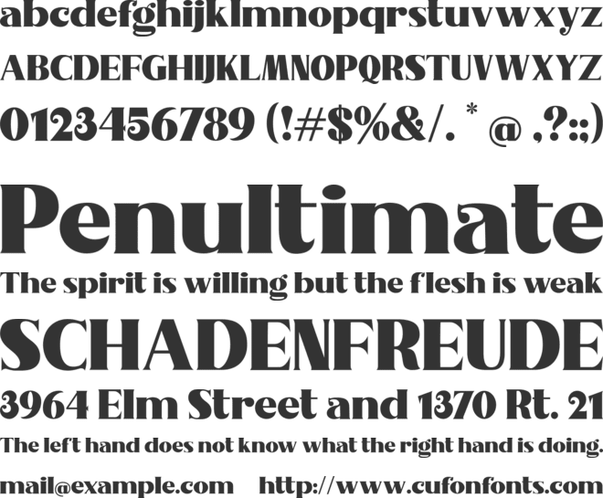 Nakone Demo font preview