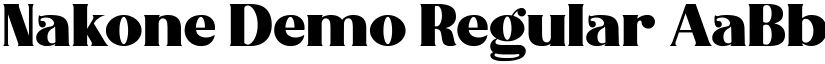 Nakone Demo Regular font