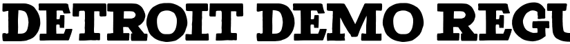 Detroit DEMO Regular font