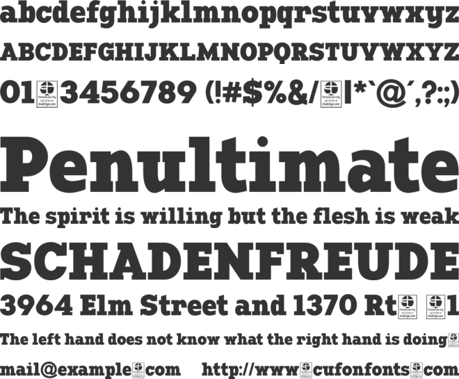 Manti Slab Black Demo font preview