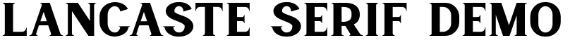 Lancaste Serif Demo Regular font