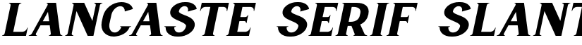 Lancaste Serif Slant Demo Regular font