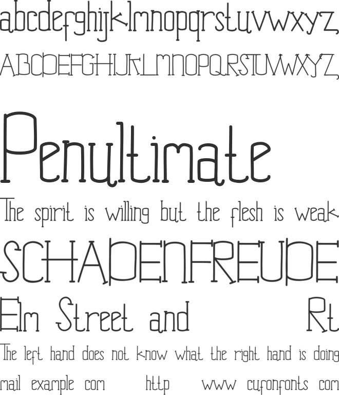 Jim Alistair Demo font preview