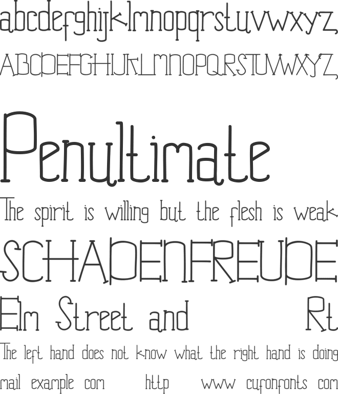 Jim Alistair Demo font preview